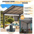 AECOJOY 16' x 10' Gazebo Outdoor Pergola for Patio,10x16 Pergola Carport