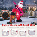 Tangkula 8.4 ft Inflatable Santa Claus Playing Guitar for Christmas