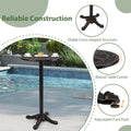 Tangkula 3 Piece Patio Bar Set